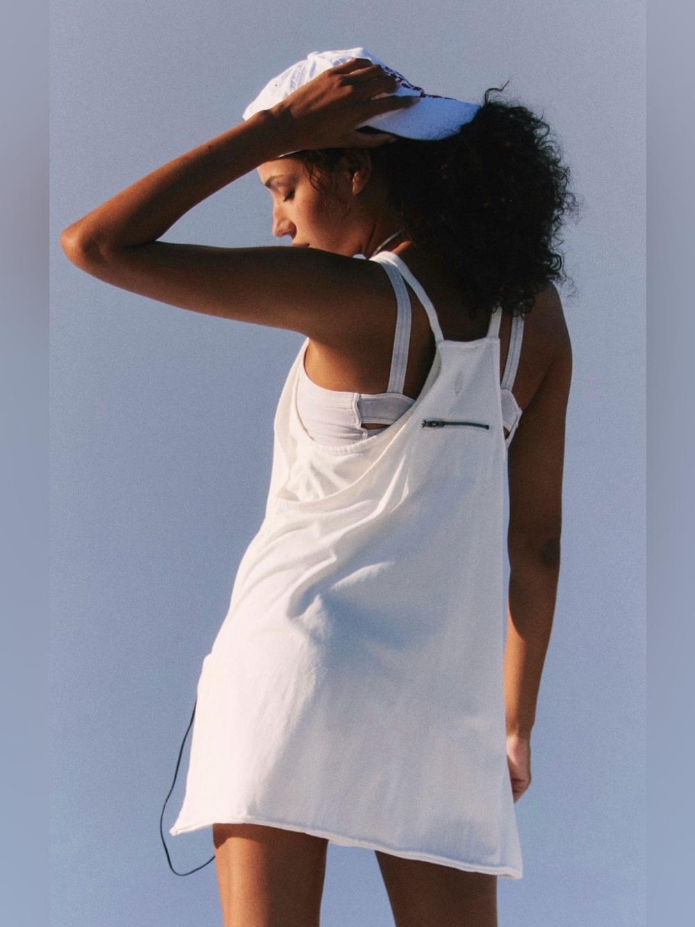 NWT Free People Hot Shot Mini Dress in white size XL - Picture 2 of 4